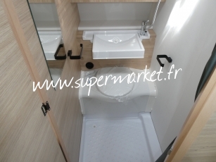Caravelair - Sport line 410 plan camping car chauffage au sol EXPORT
