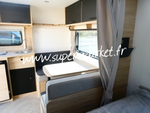 Caravelair - Sport line 410 plan camping car AVEC AUVENT