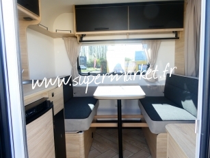 Caravelair - Sport line 410 plan camping car AVEC AUVENT