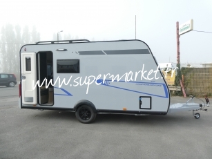 Caravelair - Sport line 420 Lit a  la francaise avec store ou auvent