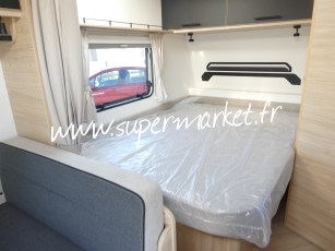 Caravelair - Sport line 410 plan camping car CLIM avec store ou auvent