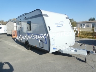 Caravelair - Sport line 410 plan camping car CLIM avec store ou auvent