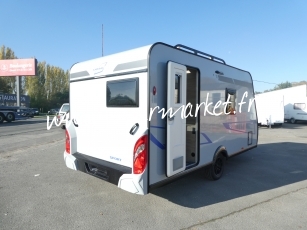 Caravelair - Sport line 410 plan camping car CLIM avec store ou auvent
