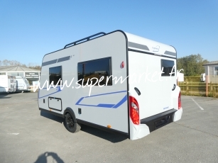 Caravelair - Sport line 410 plan camping car CLIM avec store ou auvent